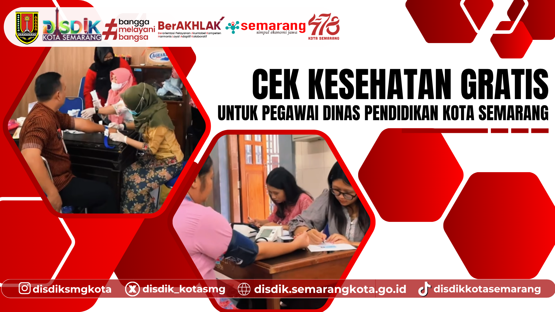 Cek Kesehatan Gratis untuk Pegawai Dinas Pendidikan Kota Semarang
